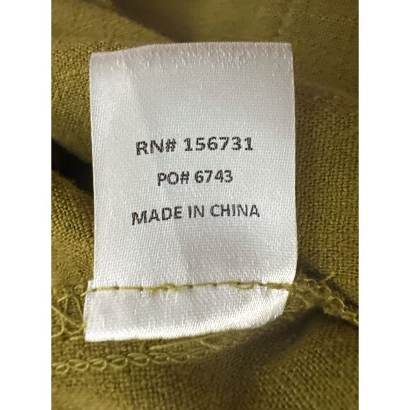 Grade & Gather Mustard Yellow Open Front Cardigan w/Pockets Lightweight Casual L - Picture 8 of 9